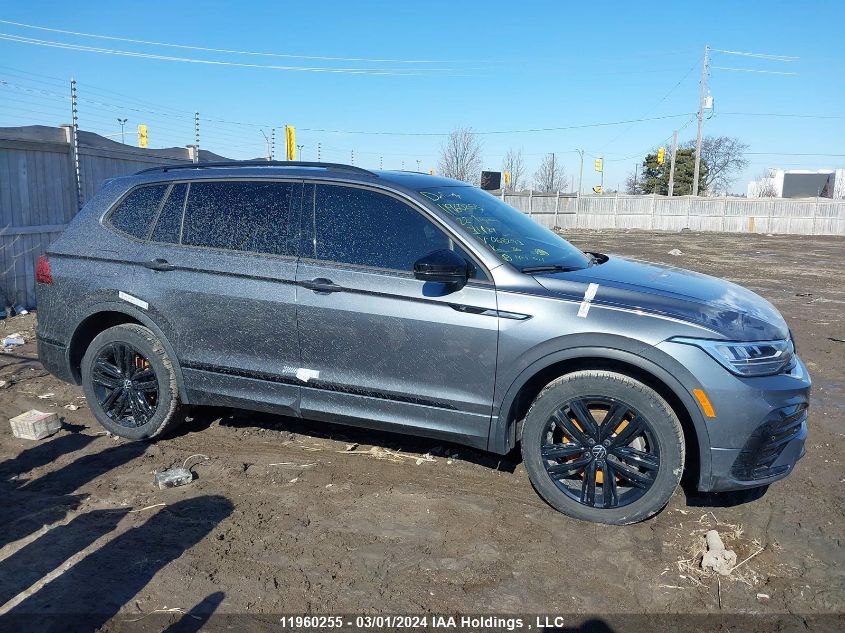 2022 Volkswagen Tiguan Se R-Line Black VIN: 3VV8B7AX6NM068293 Lot: 11960255