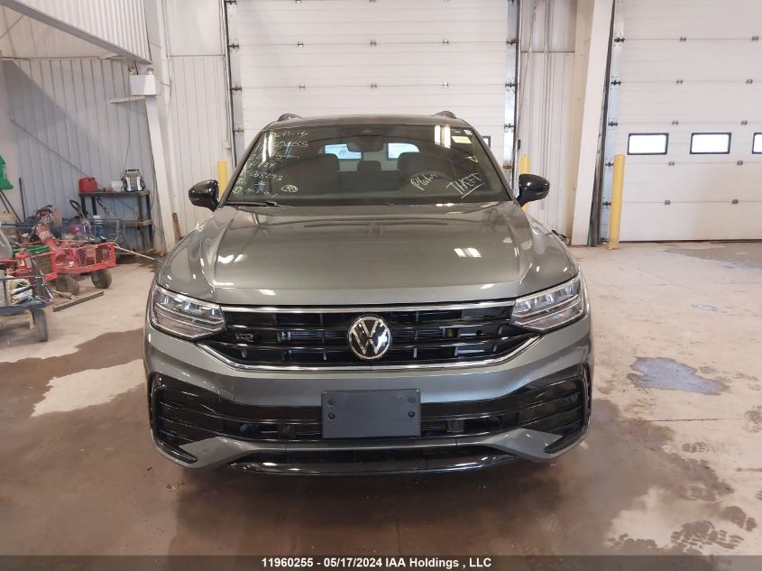 2022 Volkswagen Tiguan Se R-Line Black VIN: 3VV8B7AX6NM068293 Lot: 11960255