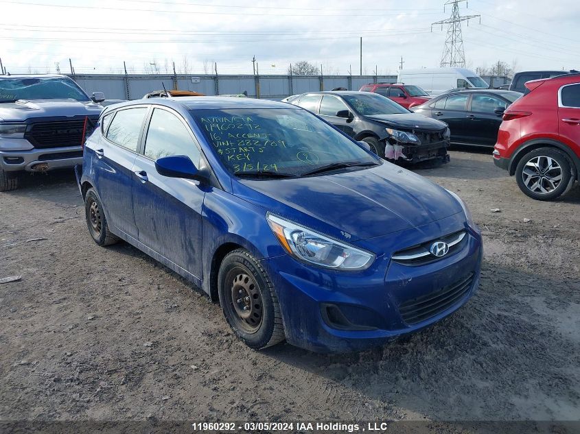 2016 Hyundai Accent Gl VIN: KMHCT5AE5GU282789 Lot: 47296714