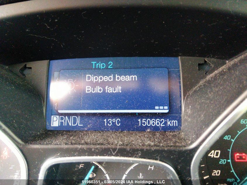 2012 Ford Focus Se VIN: 1FAHP3F2XCL170982 Lot: 11960351