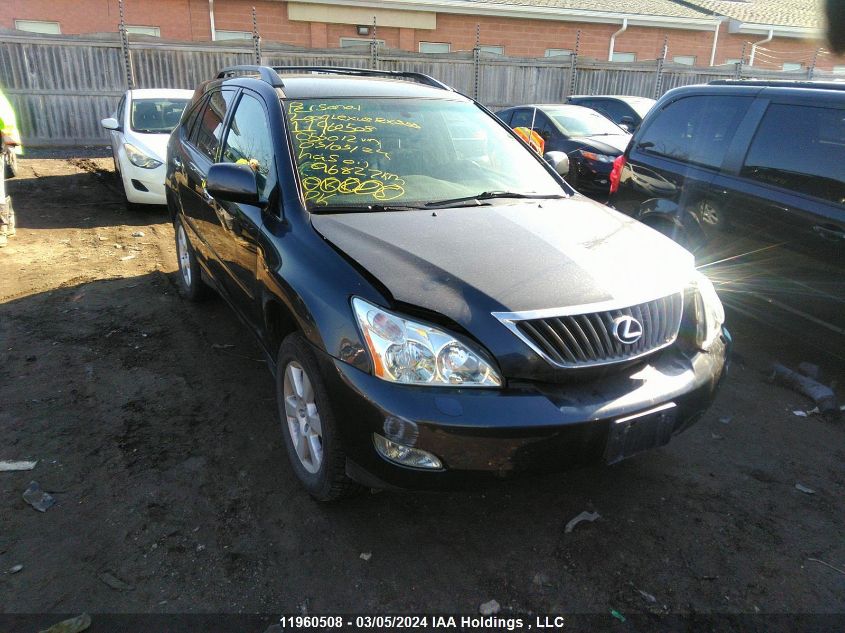 2009 Lexus Rx 350 VIN: JTJHK31U792055012 Lot: 39240063