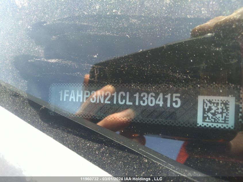 2012 Ford Focus Titanium VIN: 1FAHP3N21CL136415 Lot: 11960732