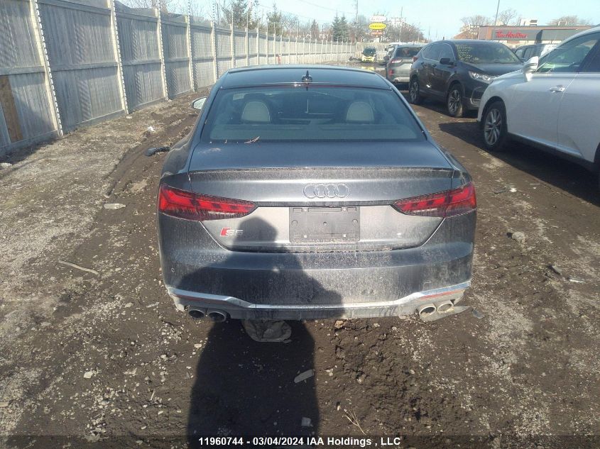 2022 Audi S5 VIN: WAUR4AF53NA036820 Lot: 39236370