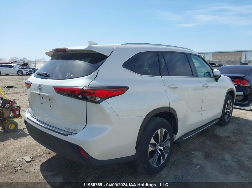 2021 Toyota Highlander Xle VIN: 5TDGZRBH4MS552504 Lot: 11960769