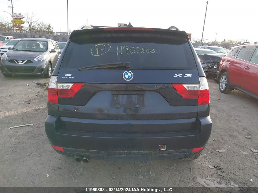 2010 BMW X3 VIN: WBXPC9C41AWJ37961 Lot: 11960808