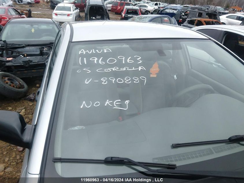 2005 Toyota Corolla VIN: 2T1BR32E95C890889 Lot: 11960963