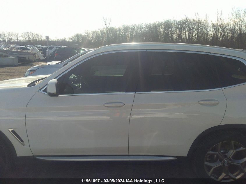 2021 BMW X3 VIN: 5UXTY5C00M9H70751 Lot: 11961097