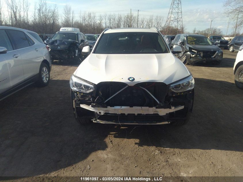 2021 BMW X3 VIN: 5UXTY5C00M9H70751 Lot: 11961097