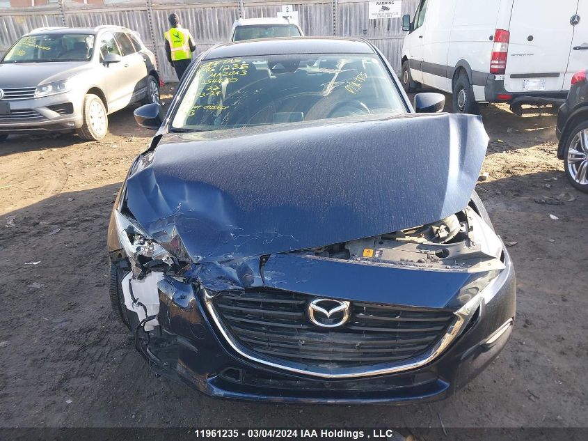 2018 Mazda Mazda3 VIN: 3MZBN1V73JM254450 Lot: 11961235