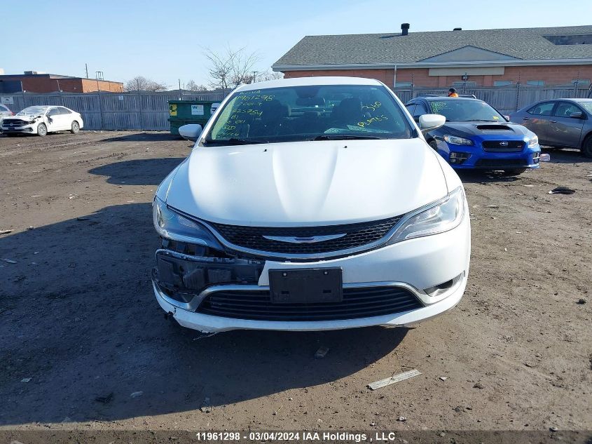 2015 Chrysler 200 Lx VIN: 1C3CCCFB9FN625754 Lot: 11961298
