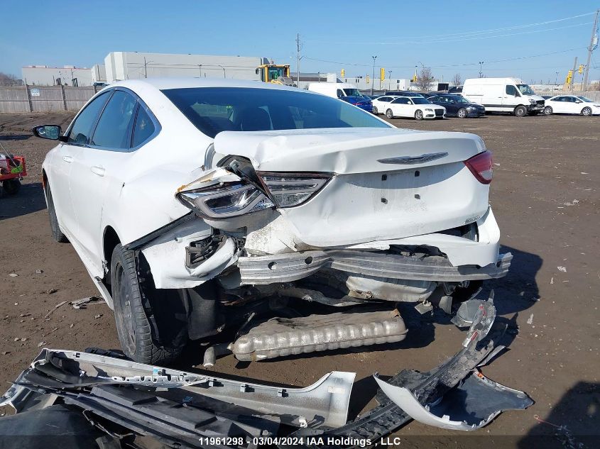 2015 Chrysler 200 Lx VIN: 1C3CCCFB9FN625754 Lot: 11961298