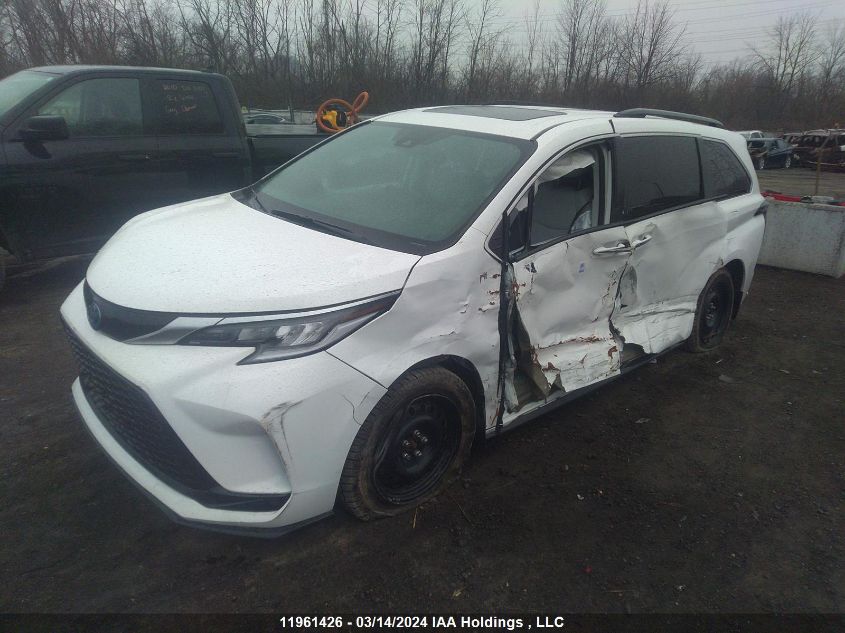 2021 Toyota Sienna Le 8-Passenger VIN: 5TDGRKEC1MS055630 Lot: 11961426