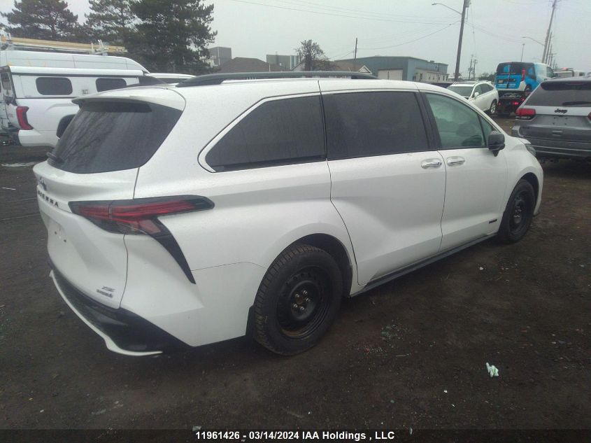 2021 Toyota Sienna Le 8-Passenger VIN: 5TDGRKEC1MS055630 Lot: 11961426