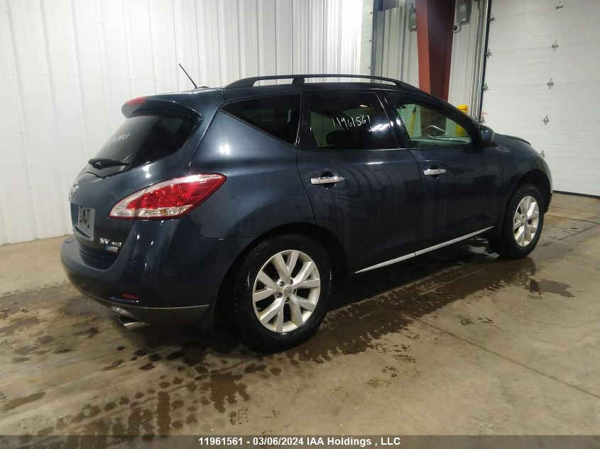 2011 Nissan Murano S/Sl/Le VIN: JN8AZ1MW8BW171839 Lot: 11961561