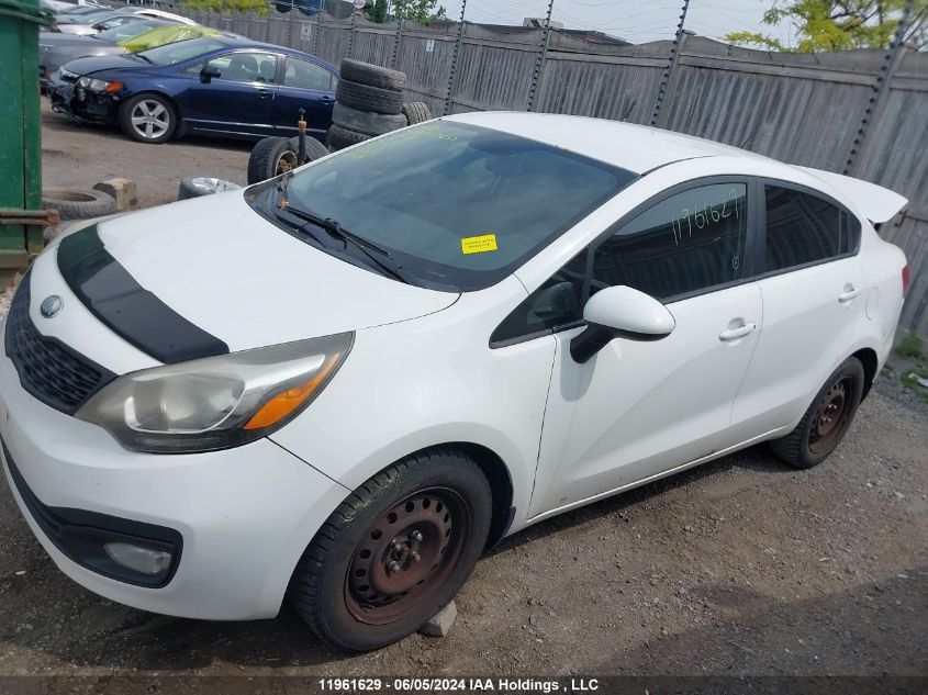 2013 Kia Rio Lx VIN: KNADM4A3XD6199631 Lot: 11961629