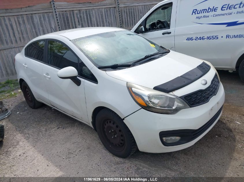 2013 Kia Rio Lx VIN: KNADM4A3XD6199631 Lot: 11961629