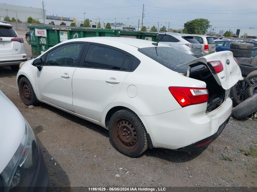 2013 Kia Rio Lx VIN: KNADM4A3XD6199631 Lot: 11961629