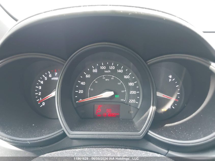 2013 Kia Rio Lx VIN: KNADM4A3XD6199631 Lot: 11961629