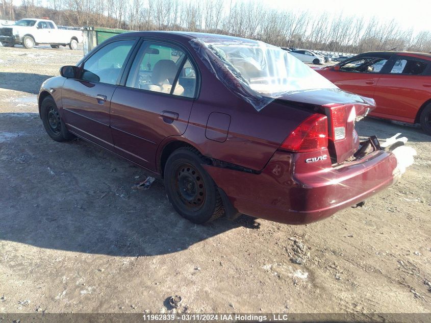 2003 Honda Civic Sdn VIN: 2HGES16603H947851 Lot: 11962839