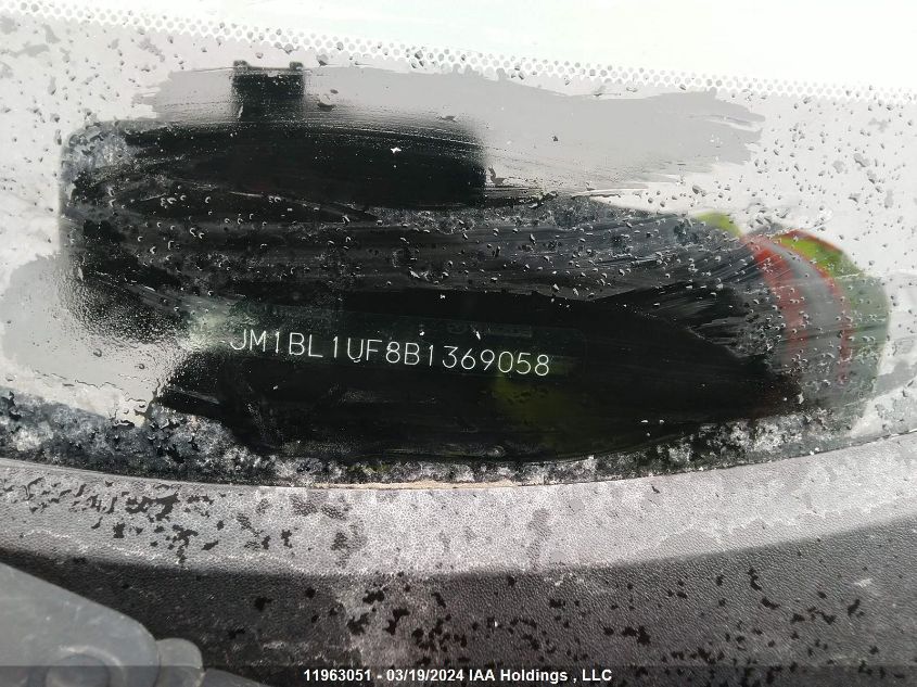 2011 Mazda Mazda3 VIN: JM1BL1UF8B1369058 Lot: 39237943