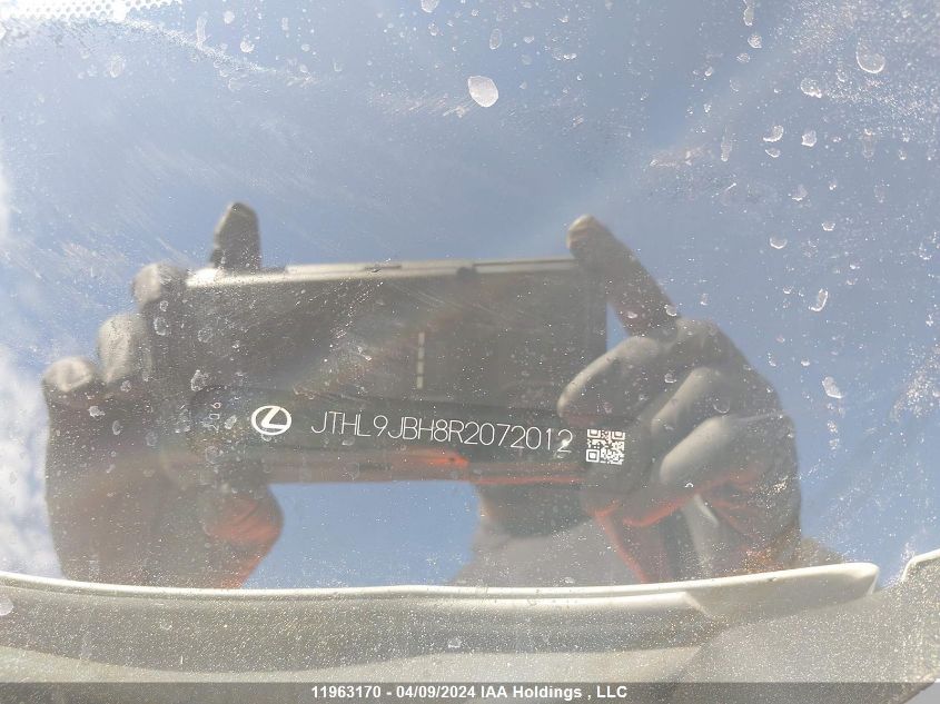 2024 Lexus Ux 250H VIN: JTHL9JBH8R2072012 Lot: 11963170