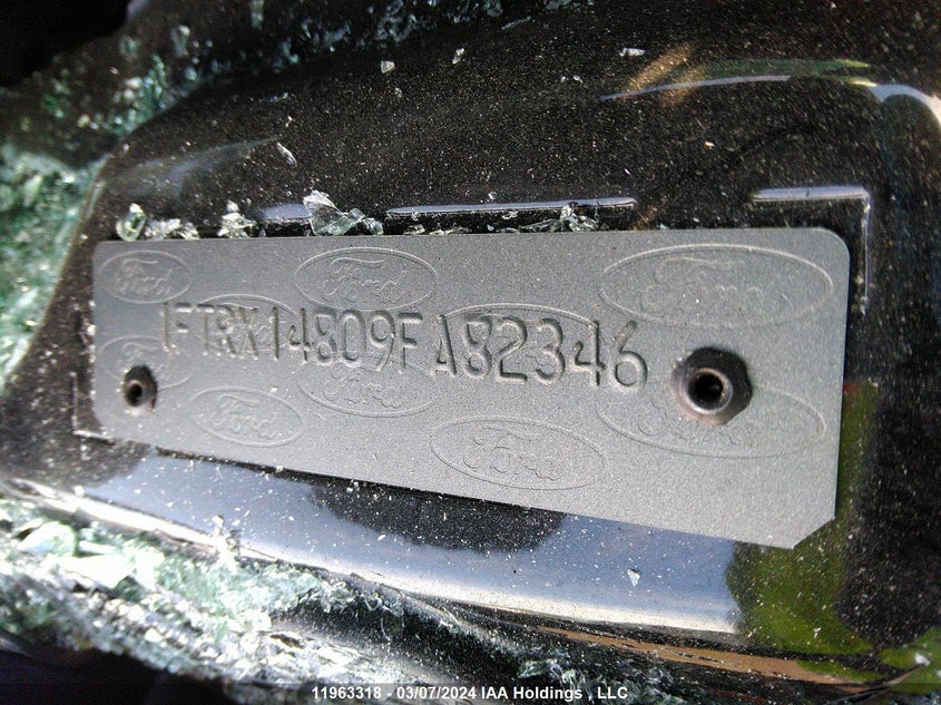 2009 Ford F-150 VIN: 1FTRX14809FA82346 Lot: 11963318