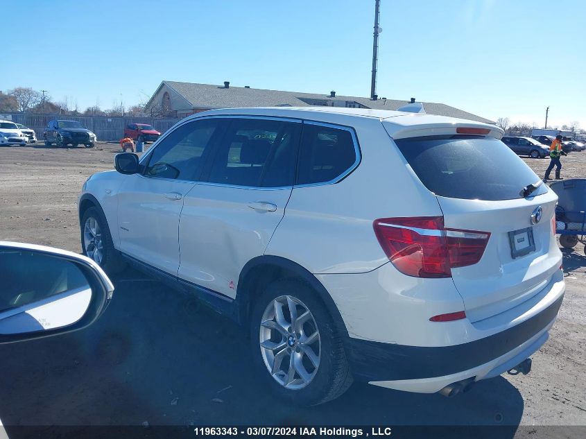 2011 BMW X3 VIN: 5UXWX5C55BL713602 Lot: 11963343
