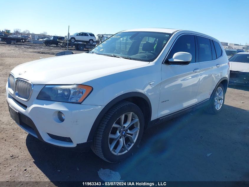 2011 BMW X3 VIN: 5UXWX5C55BL713602 Lot: 11963343