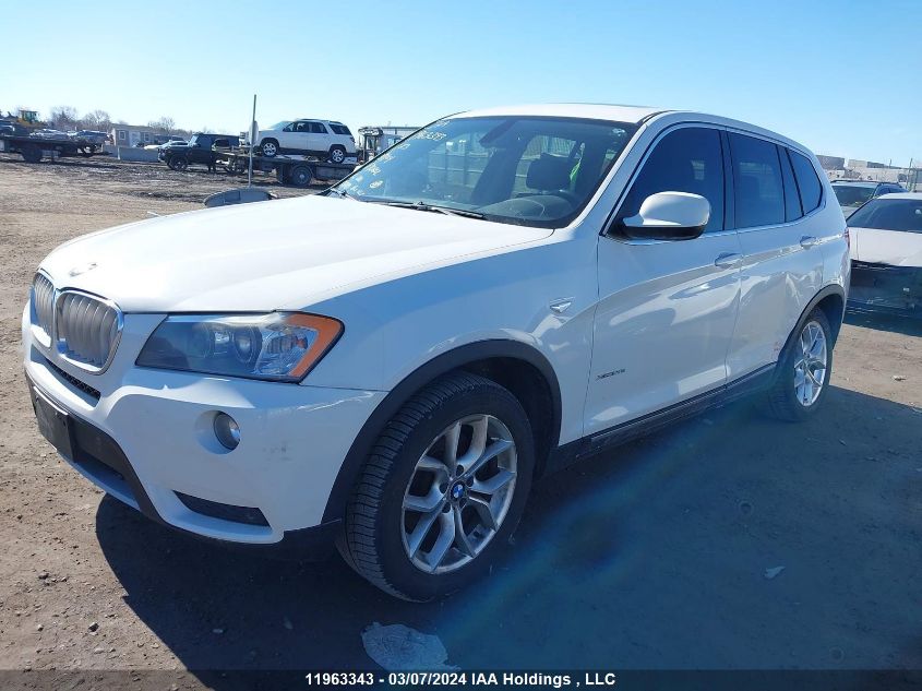 2011 BMW X3 VIN: 5UXWX5C55BL713602 Lot: 43536984