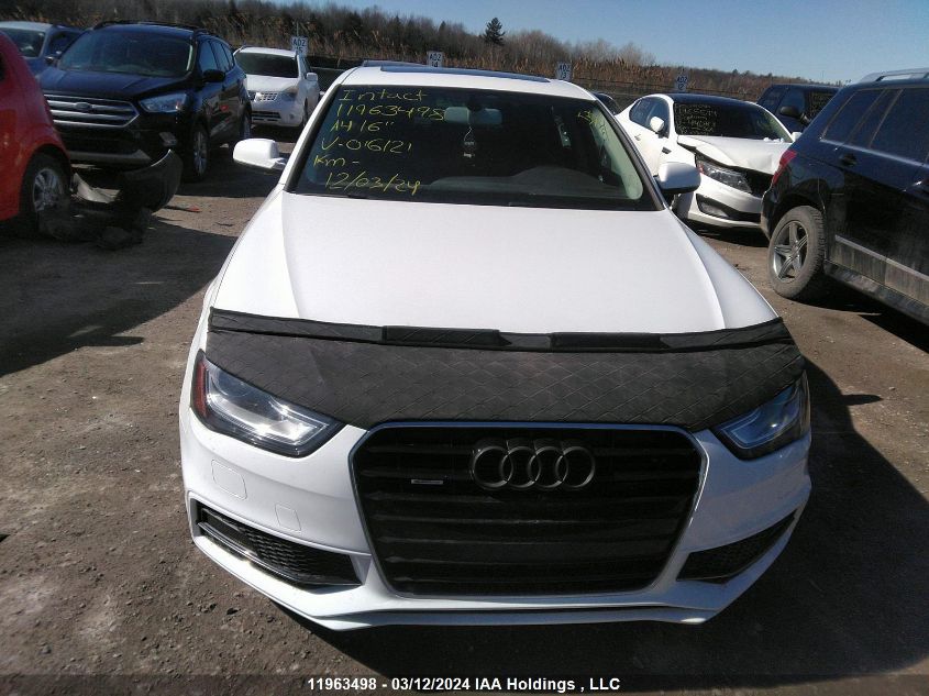 2016 Audi A4 VIN: WAUDFCFL6GN016121 Lot: 11963498