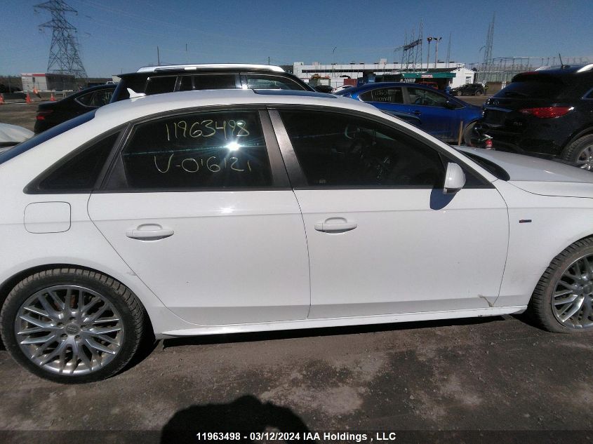 2016 Audi A4 VIN: WAUDFCFL6GN016121 Lot: 11963498