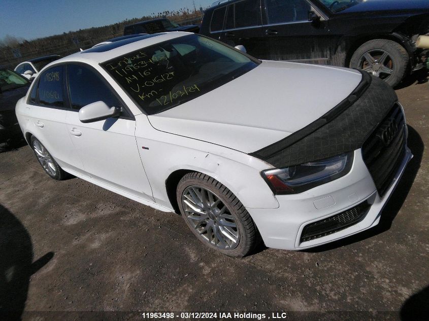 2016 Audi A4 VIN: WAUDFCFL6GN016121 Lot: 11963498