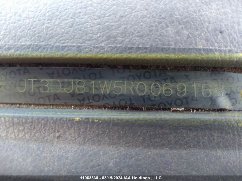 1994 Toyota Land Cruiser Dj81 VIN: JT3DJ81W5R0069168 Lot: 11963530