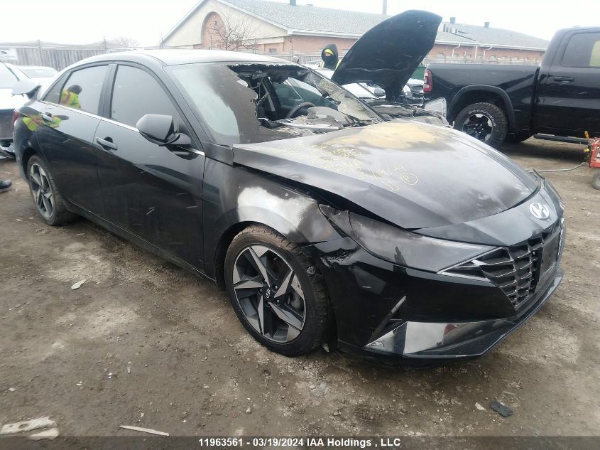 2022 Hyundai Elantra Ultimate Ivt VIN: KMHLN4AG7NU360847 Lot: 11963561