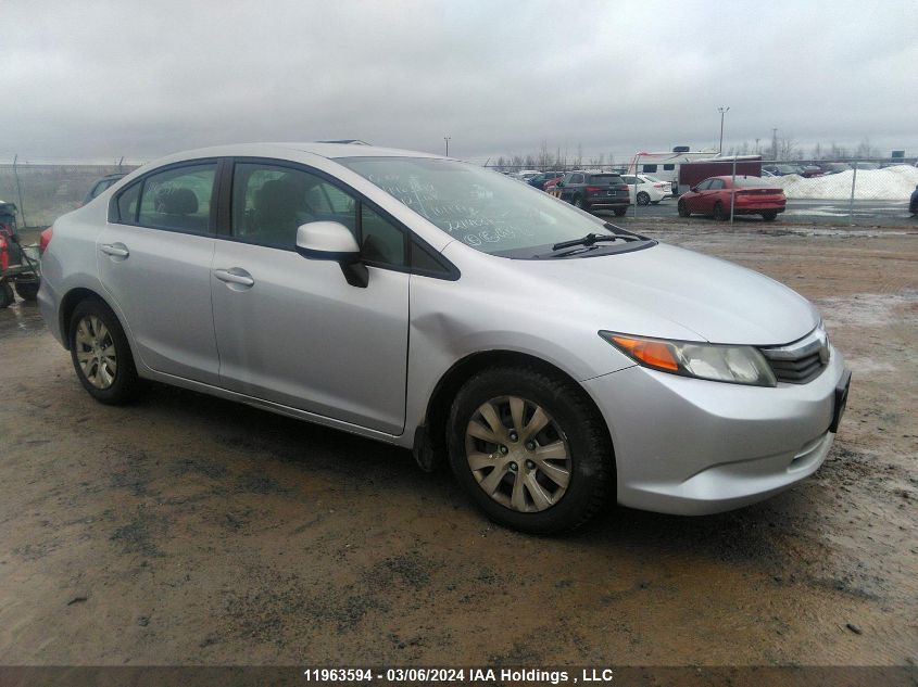 2012 Honda Civic Sdn VIN: 2HGFB2F40CH101177 Lot: 50438524