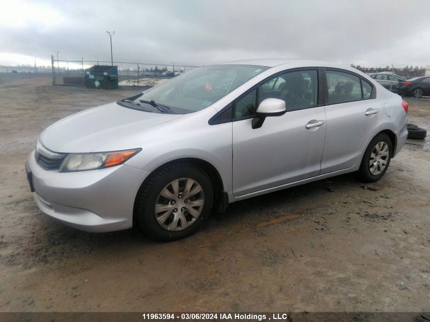 2012 Honda Civic Sdn VIN: 2HGFB2F40CH101177 Lot: 50438524