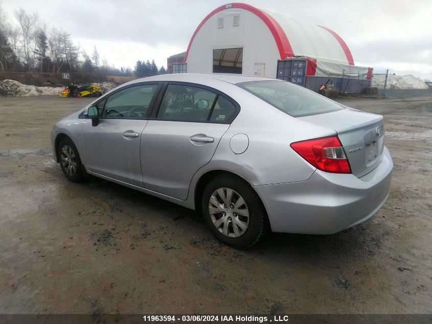 2012 Honda Civic Sdn VIN: 2HGFB2F40CH101177 Lot: 50438524