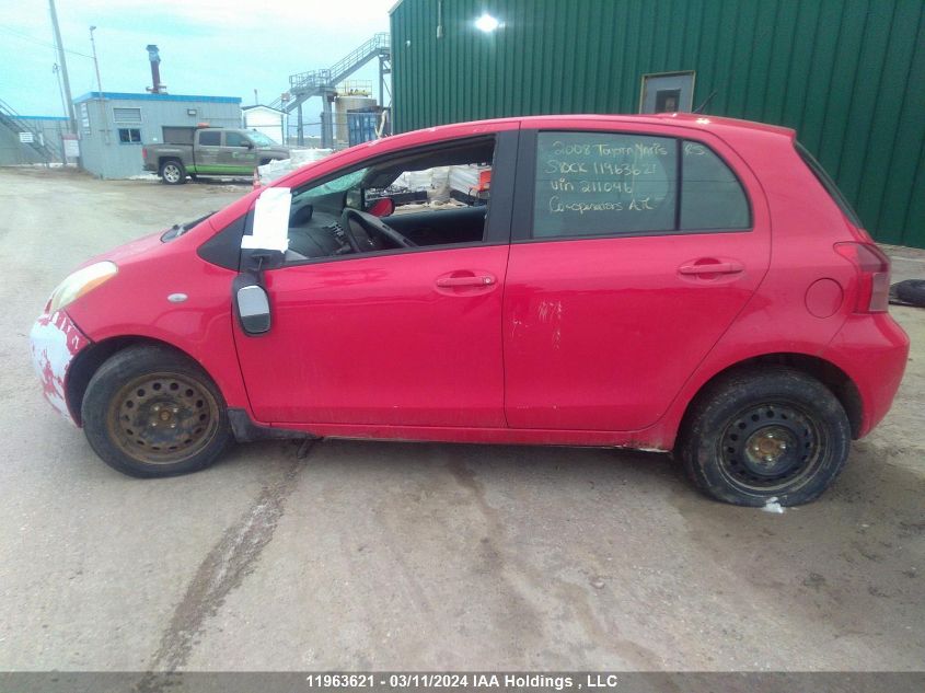 2008 Toyota Yaris Rs VIN: JTDKT923085211046 Lot: 11963621