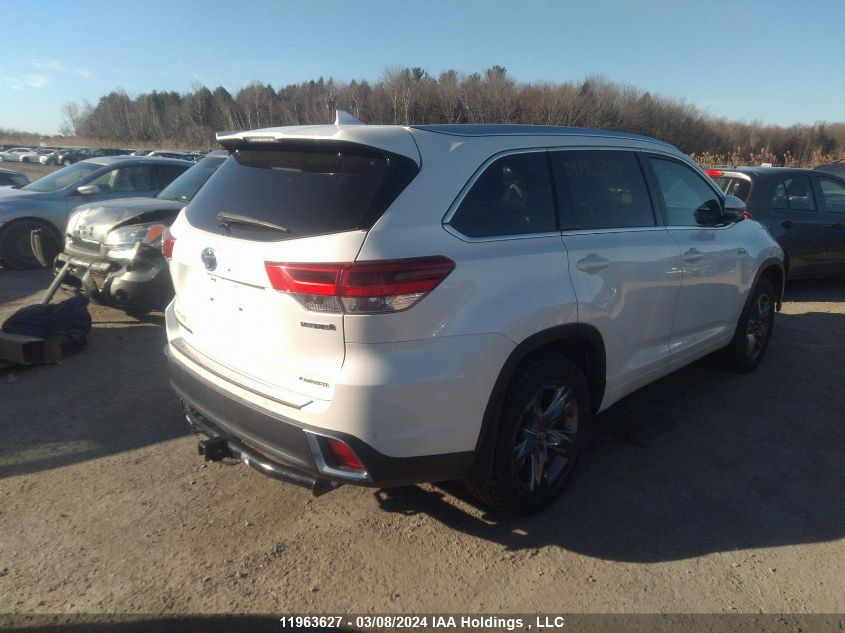 2017 Toyota Highlander Hybrid Limited VIN: 5TDDGRFH3HS033372 Lot: 11963627