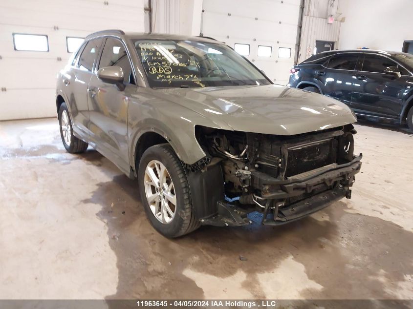 2020 Audi Q3 VIN: WA1AECF38L1020532 Lot: 11963645