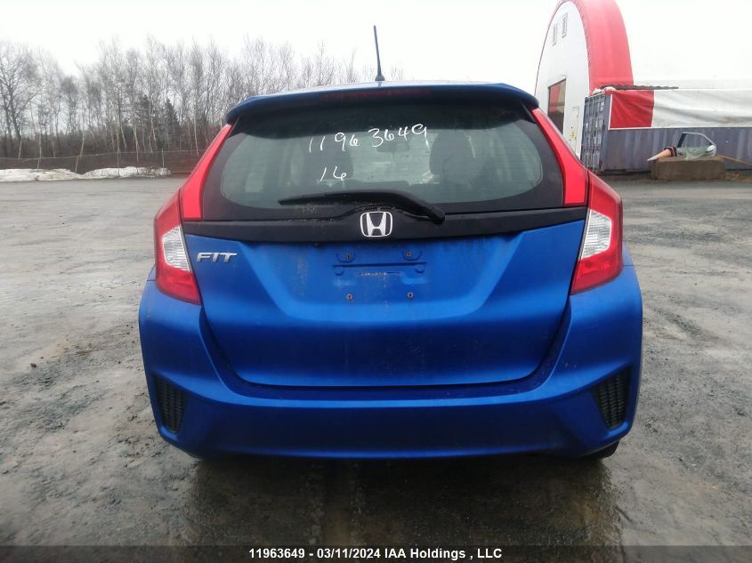 2016 Honda Fit VIN: 3HGGK5H51GM105760 Lot: 11963649