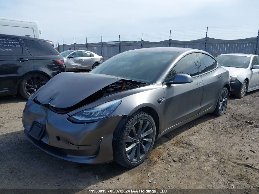 2018 Tesla Model 3 Long Range/Performance VIN: 5YJ3E1EB4JF106744 Lot: 11963819