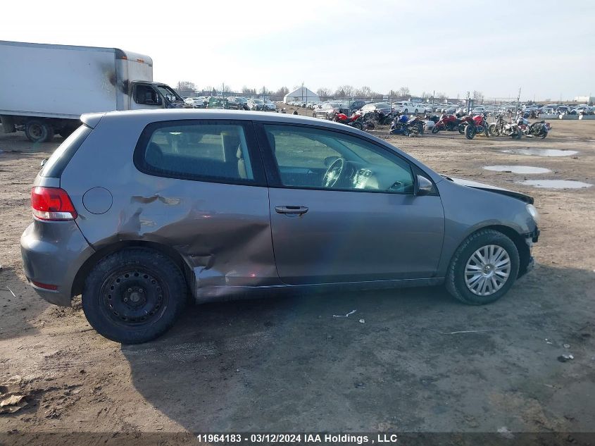 2010 Volkswagen Golf VIN: WVWBA7AJ6AW115593 Lot: 50075474