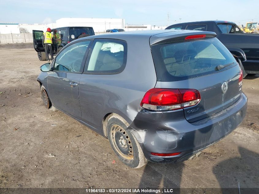 2010 Volkswagen Golf VIN: WVWBA7AJ6AW115593 Lot: 11964183