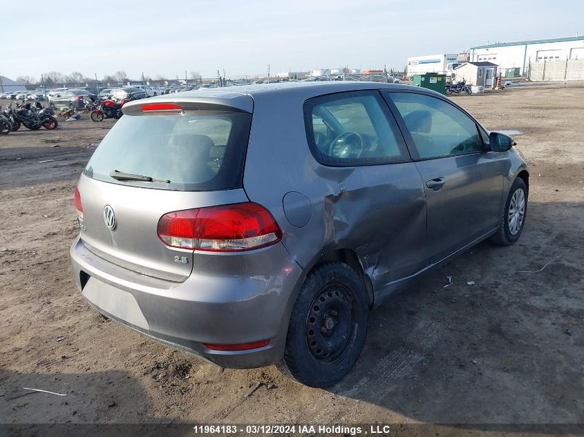 2010 Volkswagen Golf VIN: WVWBA7AJ6AW115593 Lot: 11964183