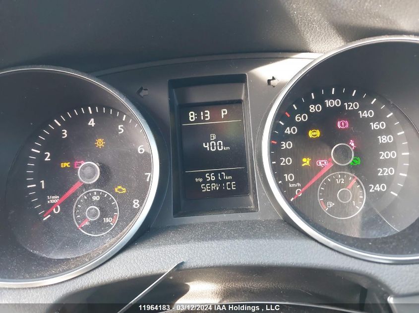 2010 Volkswagen Golf VIN: WVWBA7AJ6AW115593 Lot: 11964183