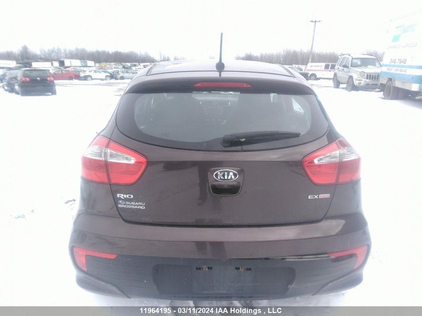 2016 Kia Rio Ex/Sx VIN: KNADN5A30G6640674 Lot: 77916563