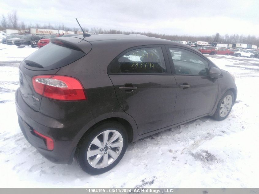 2016 Kia Rio Ex/Sx VIN: KNADN5A30G6640674 Lot: 77916563