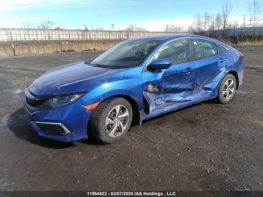 2020 Honda Civic Lx VIN: 2HGFC2F50LH034702 Lot: 11964423