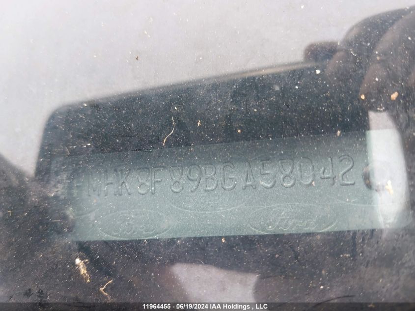 2011 Ford Explorer Limited VIN: 1FMHK8F89BGA58042 Lot: 11964455